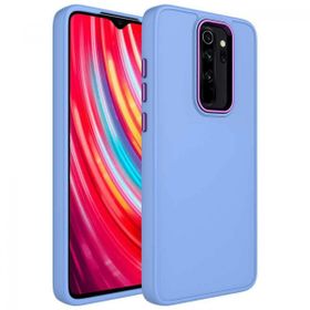 Zore Xiaomi Redmi Note 8 Pro Metal Çerçeve Buton Tasarımlı Silikon Luna Kapak Kılıf
