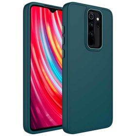 Zore Xiaomi Redmi Note 8 Pro Metal Çerçeve Buton Tasarımlı Silikon Luna Kapak Kılıf