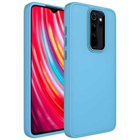 Zore Xiaomi Redmi Note 8 Pro Metal Çerçeve Buton Tasarımlı Silikon Luna Kapak Kılıf