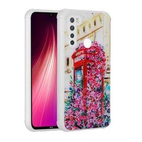 Zore Xiaomi Redmi Note 8 Simli Desenli Kamera Korumalı Parlak Popy Kapak Kılıf