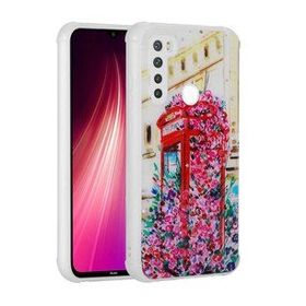 Zore Xiaomi Redmi Note 8 Simli Desenli Kamera Korumalı Parlak Popy Kapak Kılıf