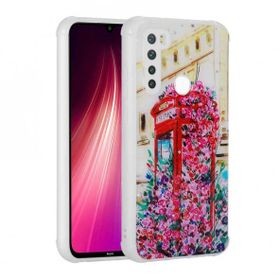 Zore Xiaomi Redmi Note 8 Simli Desenli Kamera Korumalı Parlak Popy Kapak Kılıf