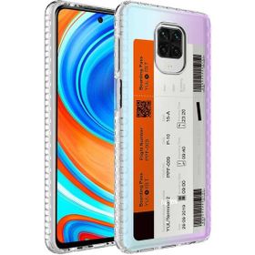 Zore Xiaomi Redmi Note 9 Pro Airbag Kenarlı Renkli Desenli Silikon Elegans Kapak Kılıf