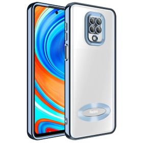 Zore Xiaomi Redmi Note 9 Pro Kamera Korumalı Logo Gösteren Omega Kapak Kılıf