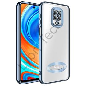 Zore Xiaomi Redmi Note 9 Pro Kamera Korumalı Logo Gösteren Omega Kapak Kılıf