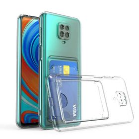 Zore Xiaomi Redmi Note 9 Pro Kartlıklı Şeffaf Setra Clear Silikon Kapak Kılıf