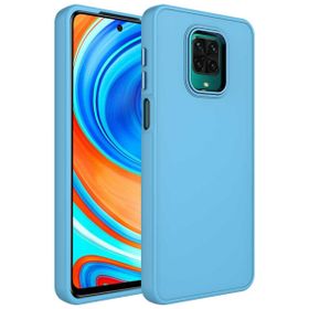 Zore Xiaomi Redmi Note 9 Pro Metal Çerçeve ve Buton Tasarımlı Silikon Luna Kapak Kılıf