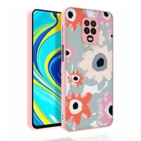 Zore Xiaomi Redmi Note 9S Desenli Kamera Korumalı Parlak Nora Kılıf