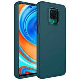 Zore Xiaomi Redmi Note 9s Metal Çerçeve Buton Tasarımlı Silikon Luna Kapak Kılıf