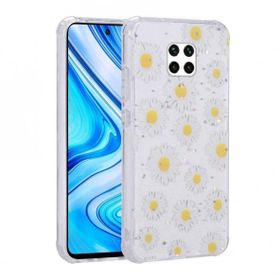 Zore Xiaomi Redmi Note 9S Simli Desenli Kamera Korumalı Parlak Popy Kapak Kılıf