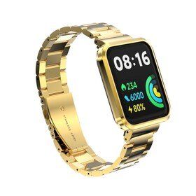 Zore Xiaomi Redmi Watch 2 Lite Zore KRD-60 Gold Metal Kordon