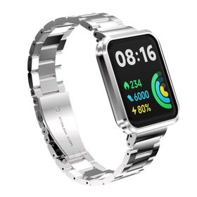 Zore Xiaomi Redmi Watch 2 Lite Zore KRD-60 Gümüş Metal Kordon