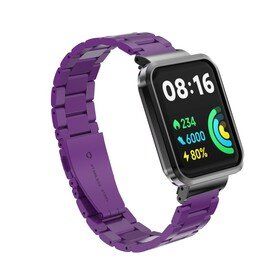 Zore Xiaomi Redmi Watch 2 Lite Zore KRD-60 Mor Metal Kordon