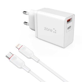 ​Zore XMac Serisi ZR-X2 PD To Lightning 2'in 1 Şarj Seti