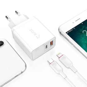 ​Zore XMac Serisi ZR-X2 PD To Lightning 2'in 1 Şarj Seti