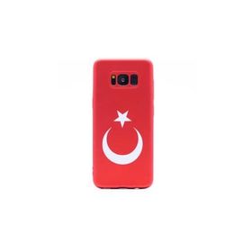 Zore ZO_T4783 Samsung Galaxy S8 Plus Bayrak Arka Kapak Koruma Silikon Kılıf
