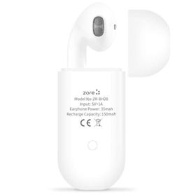 Zore ZR-BH28 Beyaz Tekli Bluetooth Kulaklık