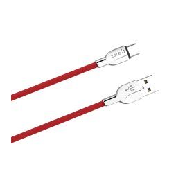 Zore ZR-LS411 Type-C Kırmızı USB Kablo