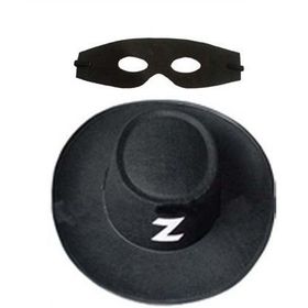 Zorro Yetişkin Şapka Maske Set