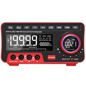 Zoyi ZT-5566 Dijital Ekranlı Masaüstü Multimetre Bluetooth Hoparlör Ölçü Aleti