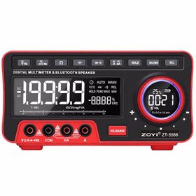 Zoyi ZT-5566 Dijital Ekranlı Masaüstü Multimetre Bluetooth Hoparlör Ölçü Aleti