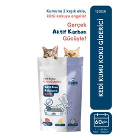 Zozo Cares 120 gr Aktif Karbonlu Kedi Kumu Koku Giderici