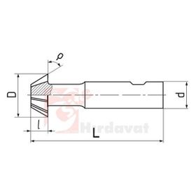ZPS-FN DIN 1833 B Form 20 mm 50 Derece Kırlangıç Freze
