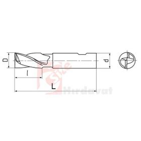 ZPS-FN DIN 327 2Z 10 mm Kısa Delik Frezesi