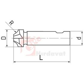ZPS-FN DIN 6518 Radyus 4 mm Freze