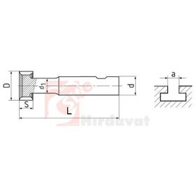 ZPS-FN DIN 850 T-Yarık 16.5x4 mm Freze
