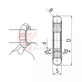 ZPS-FN DIN 856 R12.5 Konveks Dış Bükey Freze
