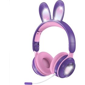 Zsykd KE-01 Tavşan Kulak Mor Bluetooth Kulaklık