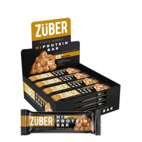 Züber 12x45 gr Fıstık Ezmeli Yüksek Protein Bar