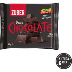 Züber 42 gr Bitter Çikolata (6 adet)