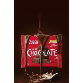Züber 42 gr Sütlü Çikolata (6 adet)
