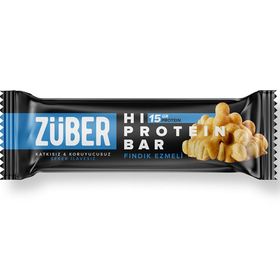 Zuber 45 gr Fındıklı Hi-protein Bar (12 adet)