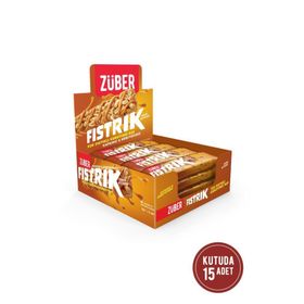 Züber Fıstrık 30 gr Yer Fıstıklı Kuruyemiş Bar (15 adet)