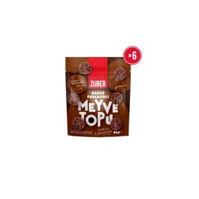 Züber Kakao Parçacıklı 80 gr Meyve Topu (6 adet)