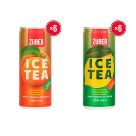Züber Limon ve Şeftali 250 ml Ice Tea (12 adet)