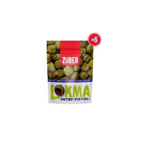 Züber Lokma Antep Fıstıklı 96 gr Meyve Topu (6 adet)