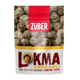 Züber Lokma Fındık Kaplı Fıstık Ezmeli 96 gr Meyve Topu