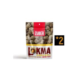 Züber Lokma Fındık Kaplı Fıstık Ezmeli 96 gr Meyve Topu