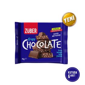 Züber Pirinç Patlaklı 35 gr Sütlü Çikolata (6 adet)