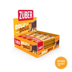 Züber Yer Fıstığı Ezmeli 30 gr Dolu Dolu Meyve Bar (12 adet)