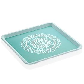 Zucci Alaçatı Turkuaz 32.5X32.5 cm Tepsi