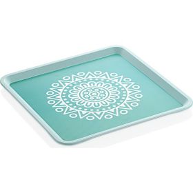 Zucci Alaçatı Turkuaz 32.5X32.5 cm Tepsi