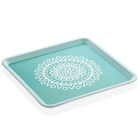 Zucci Alaçatı Turkuaz 32.5X32.5 cm Tepsi