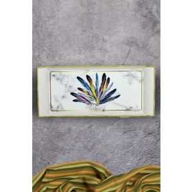Zuccihome Mini Dikdörtgen Beyaz Tepsi