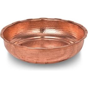 Zugazo 18 cm Dövme Bakır İşleme Hamam Tası