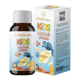 Zühre Ana Kids Omega 3 Portakal Aromalı 150 ml Şurup Balık Yağı
